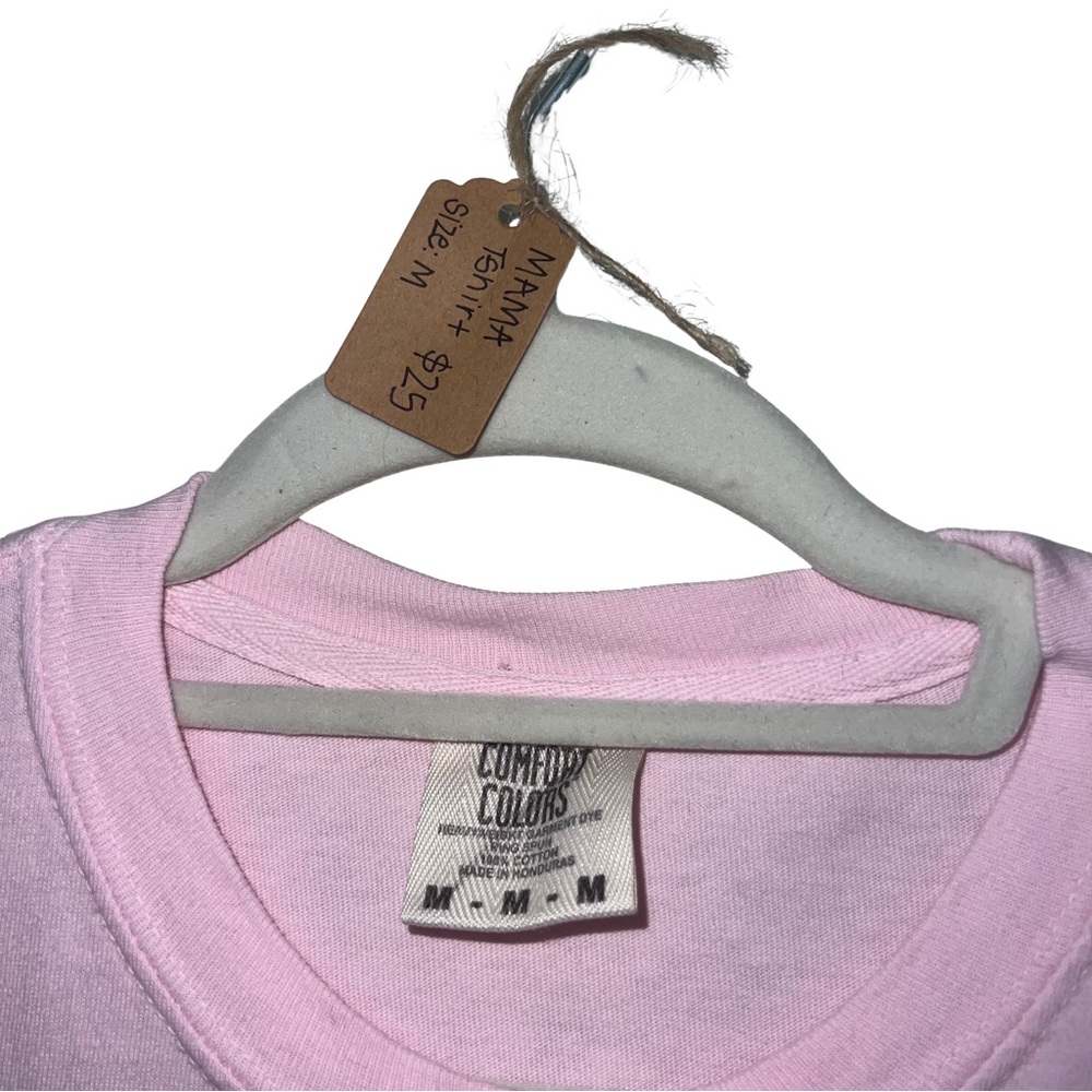 Hand Embroidered 'Mama' Graphic T-Shirt - Picture 3 of 4